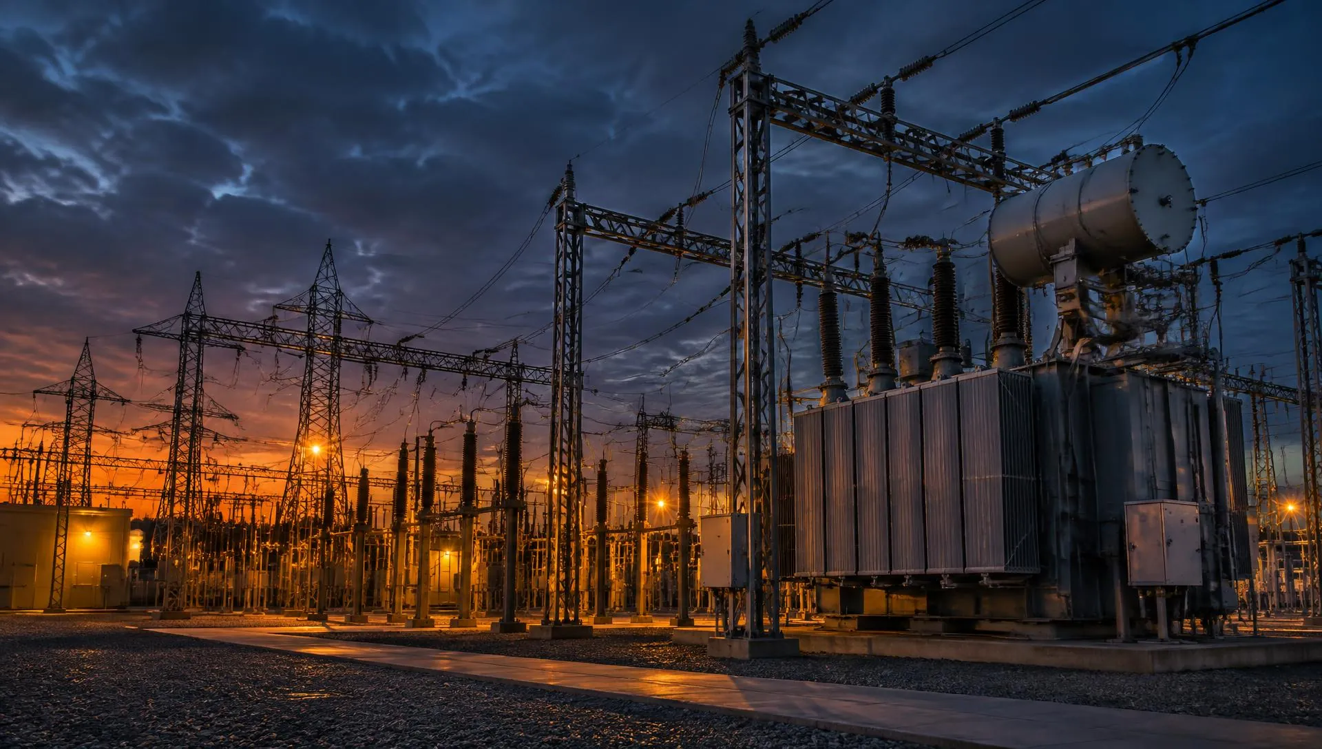 Subestação e infraestrutura elétrica industrial